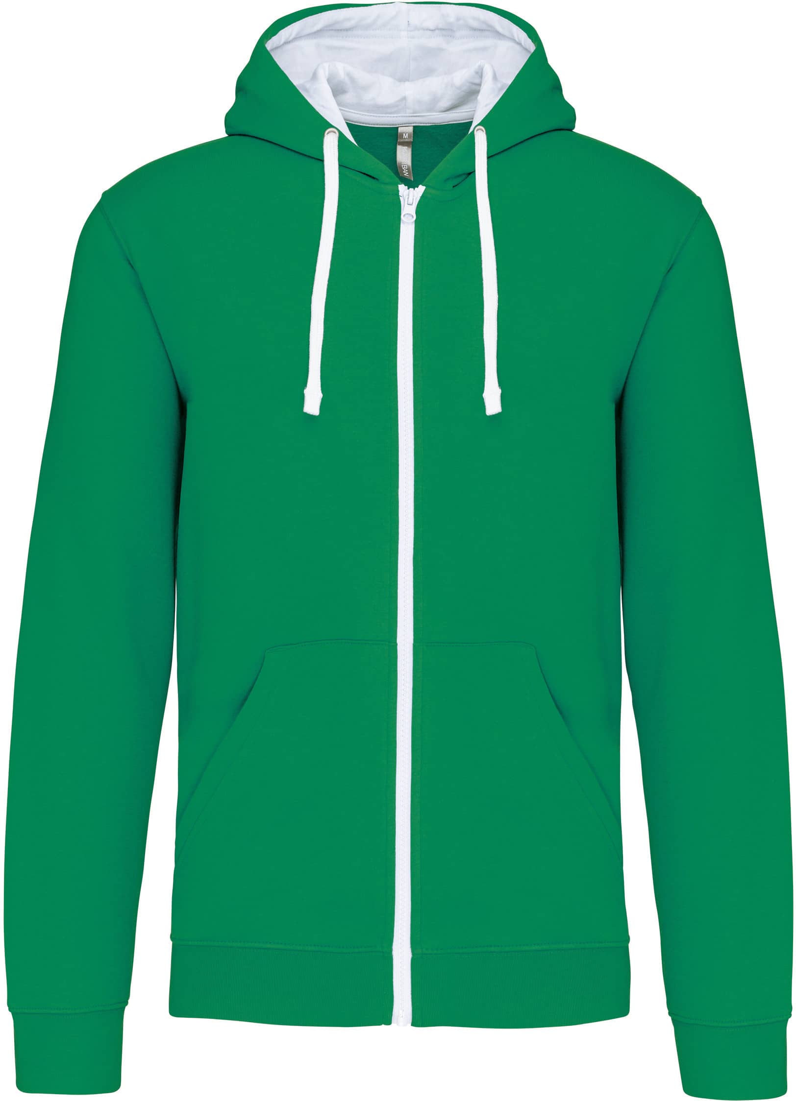 Herren-Kapuzensweatshirt Bicolor mit Reißverschluss