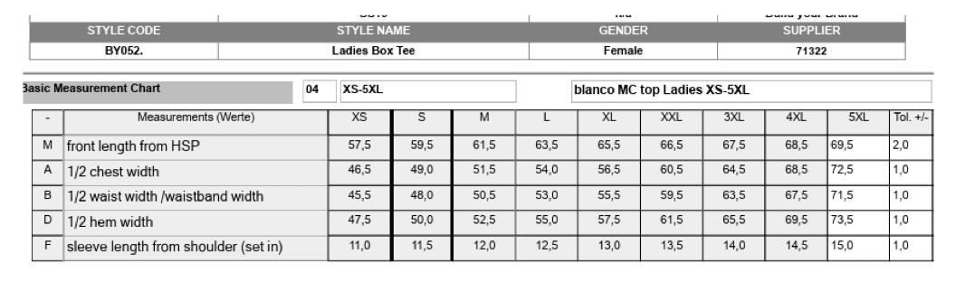Ladies´ Box Tee