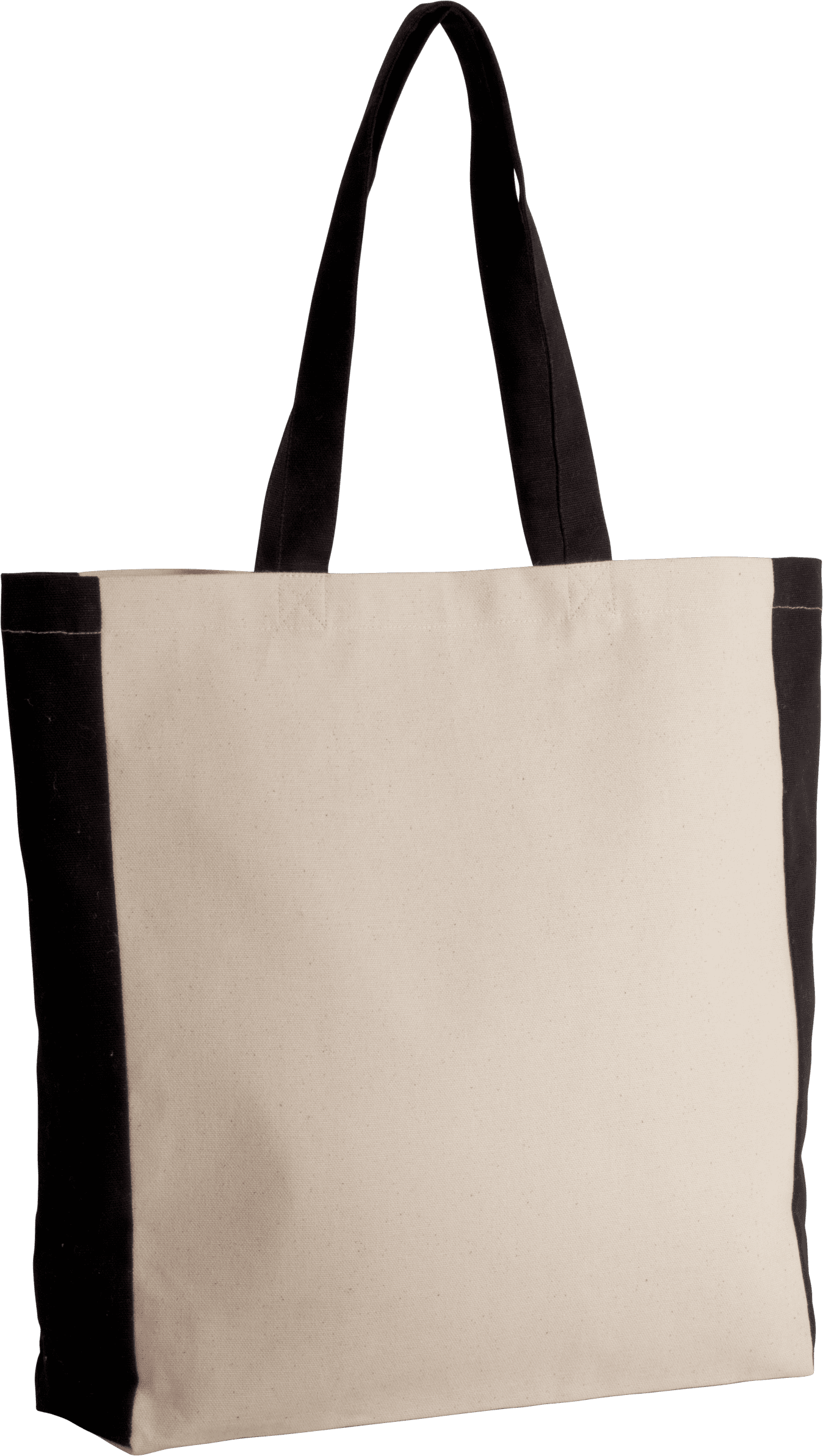 Zweifarbige Tasche im Cabas-Stil