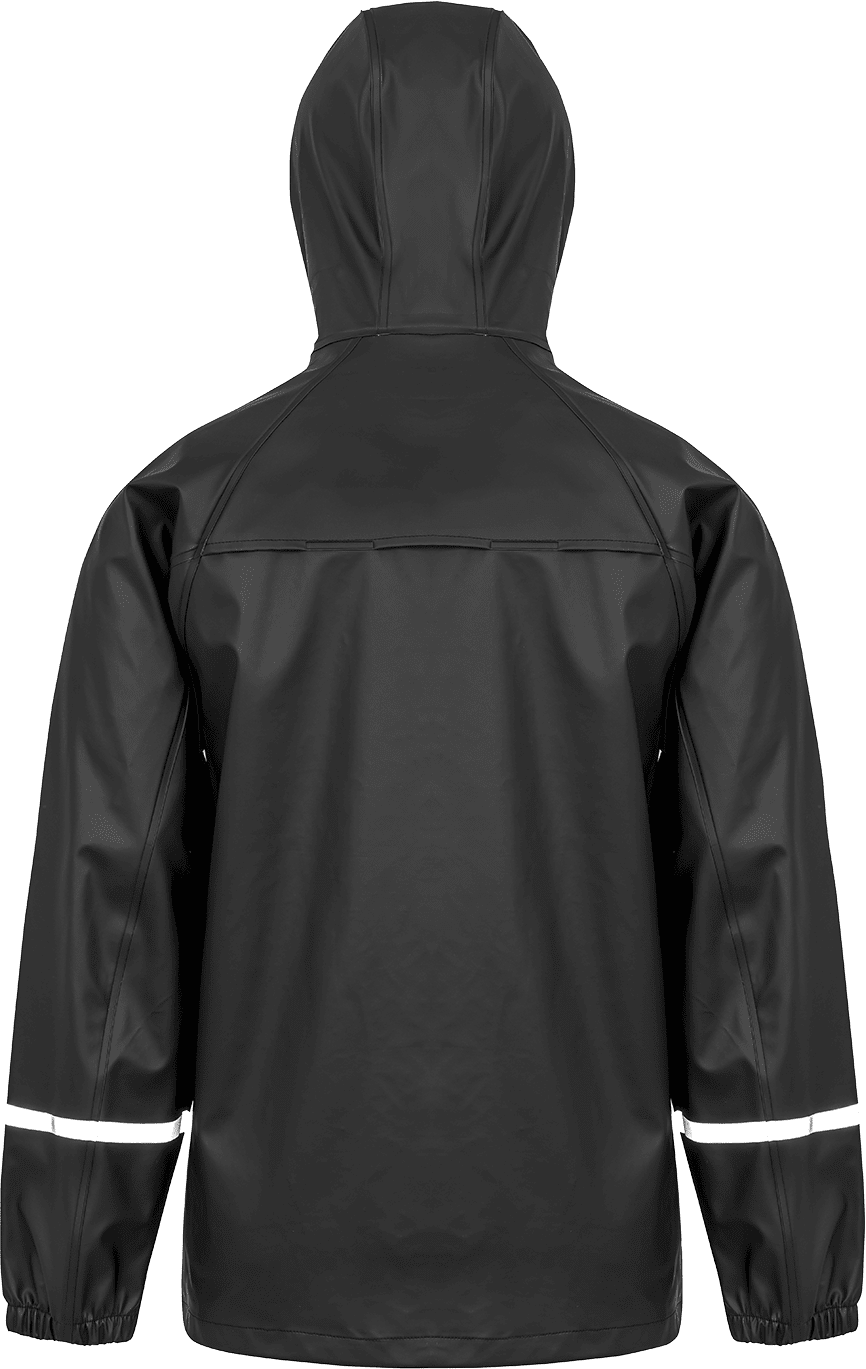 Prism PU Waterproof Jacket with Reflective Bands & Recycled Backing
