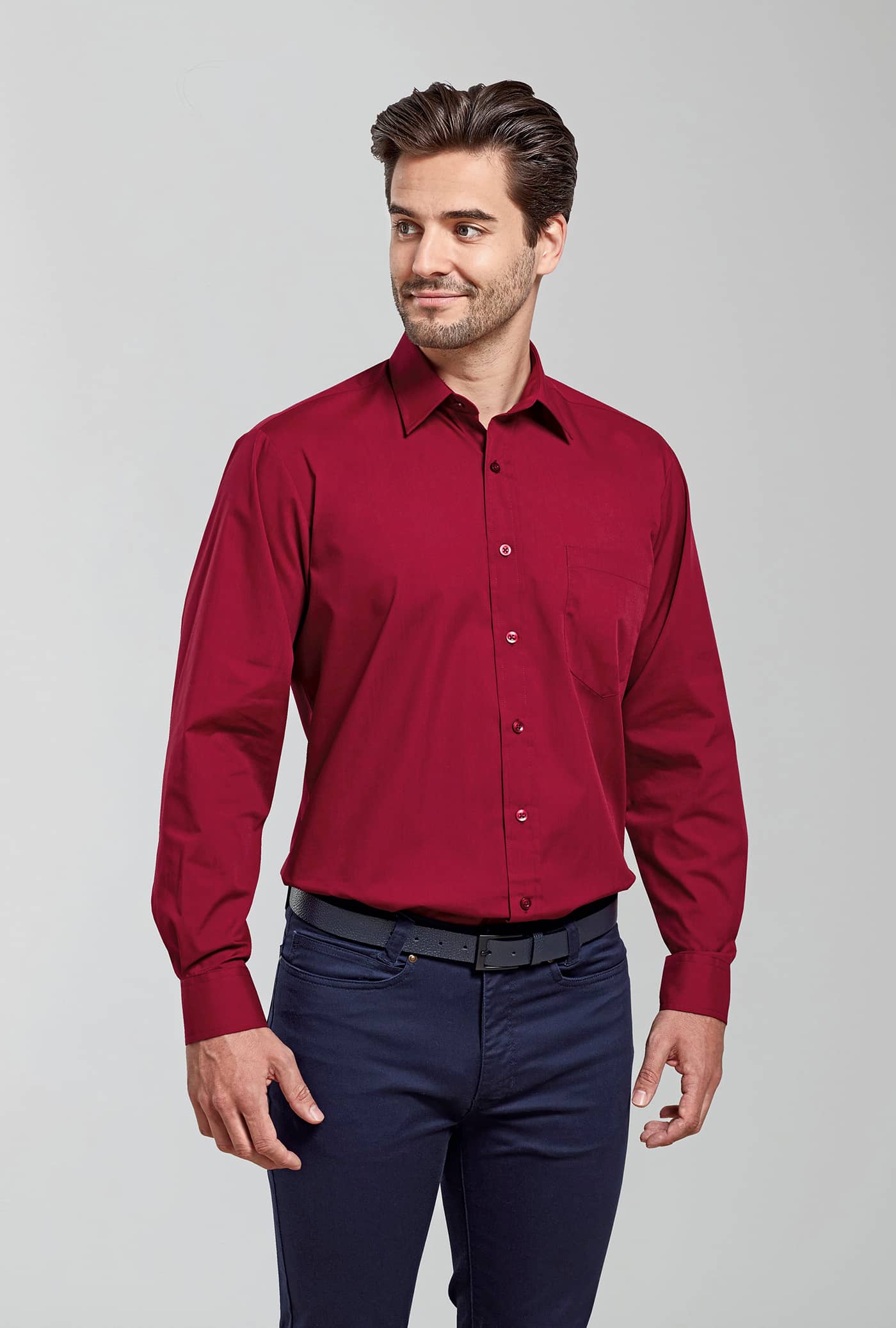 Men´s Poplin Long Sleeve Shirt