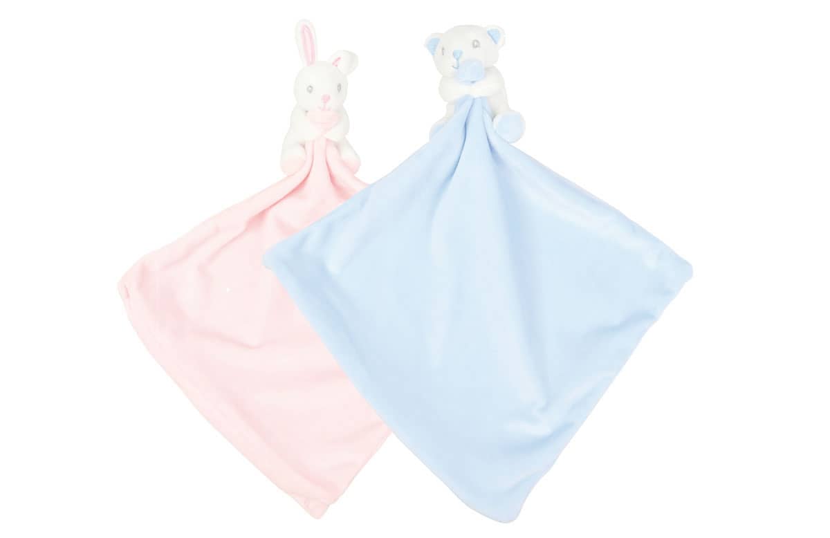 Baby Animal Comforter With Rattle