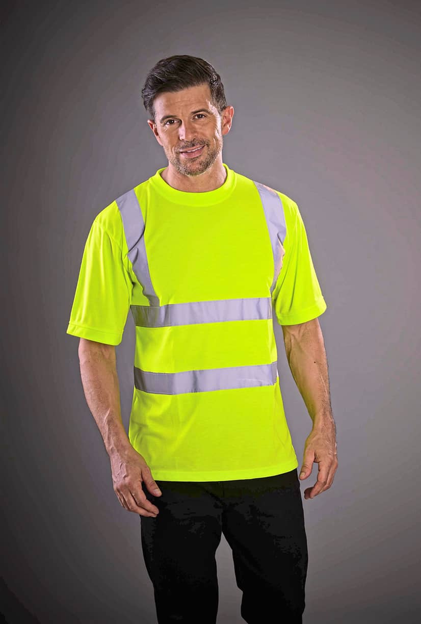 Two Band & Brace Hi-Vis T-Shirt