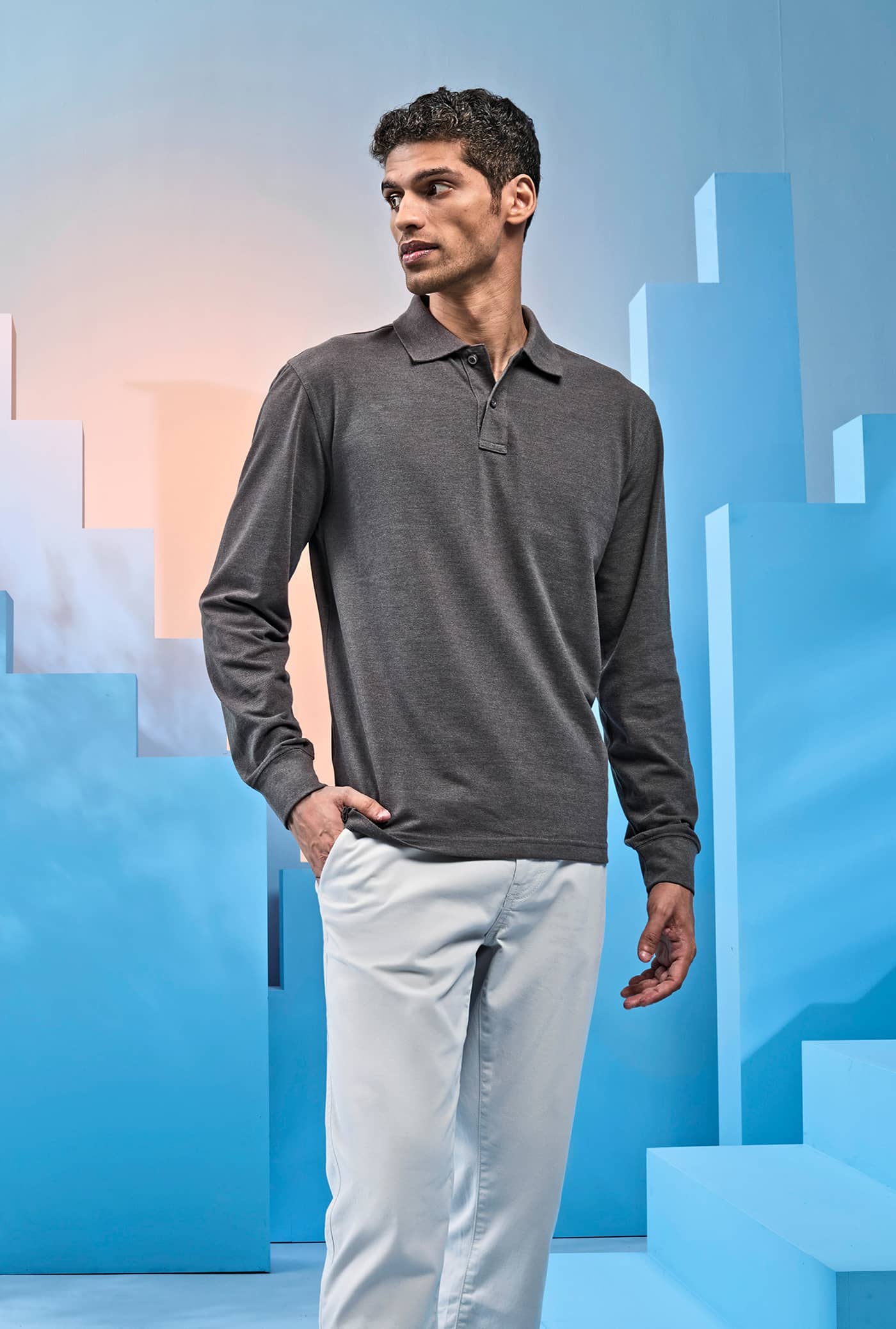 Men´s Classic Fit Long Sleeved Polo