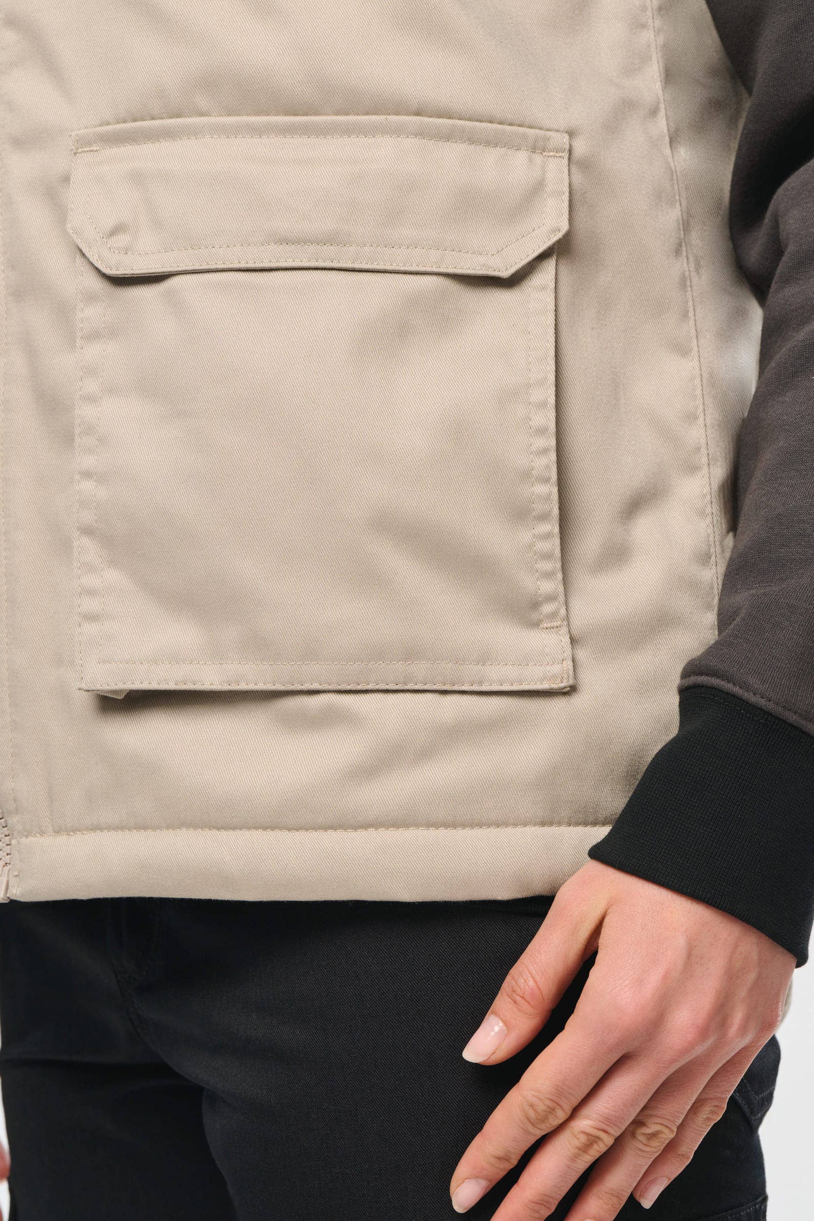 Gefütterte Unisex-Weste aus  Baumwollpolyester 607