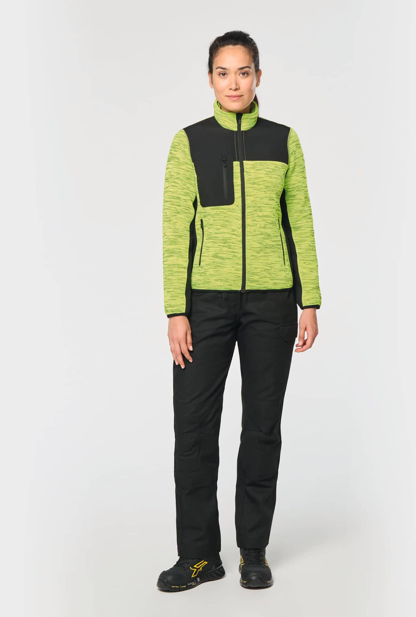 Recycelte Jacke aus Polyestertrikot für Damen