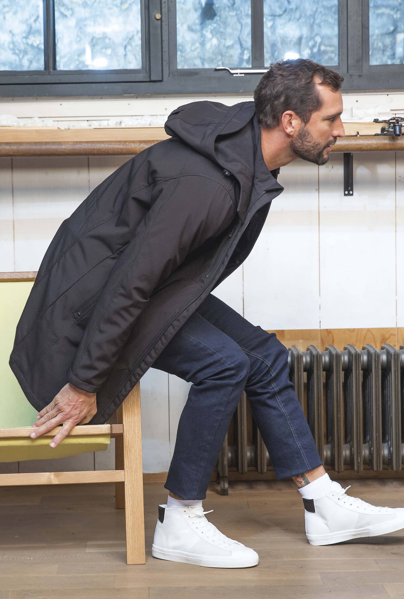 Men´s Long Softshell Coat Achille