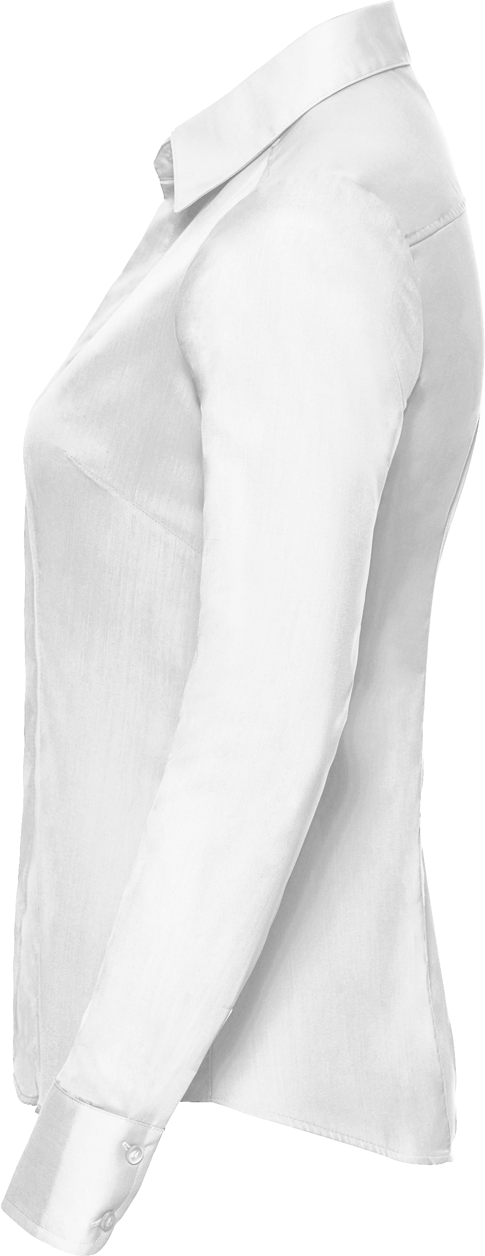 Ladies' Long Sleeve Fitted Polycotton Poplin Shirt