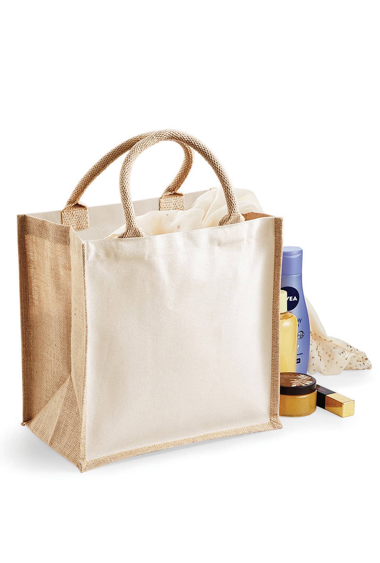Printers Midi Jute Bag