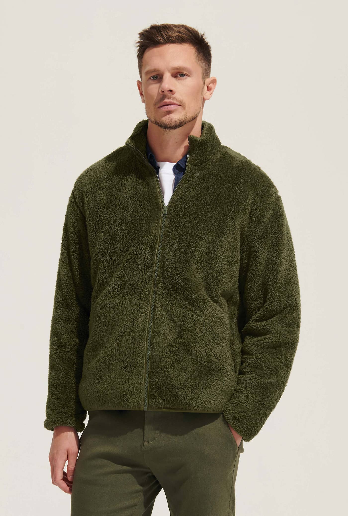 Unisex Fleece Zip Jacket Finch