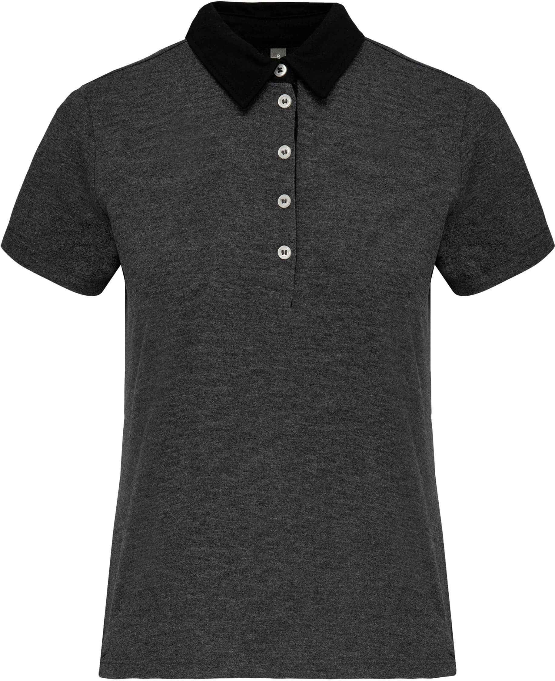 Zweifarbiges Jersey-Polohemd für Damen
