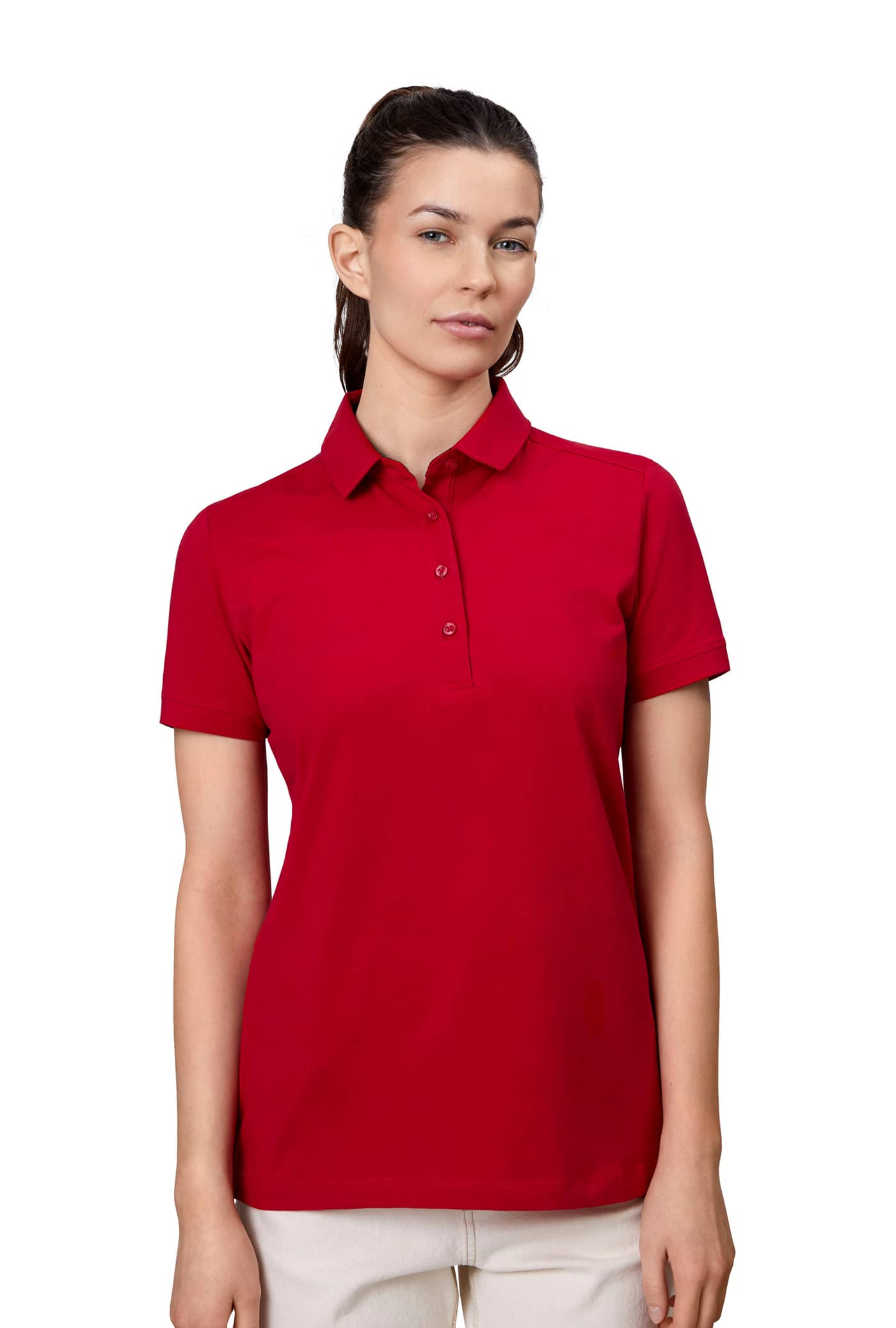 Business Poloshirt mit Jersey für Damen