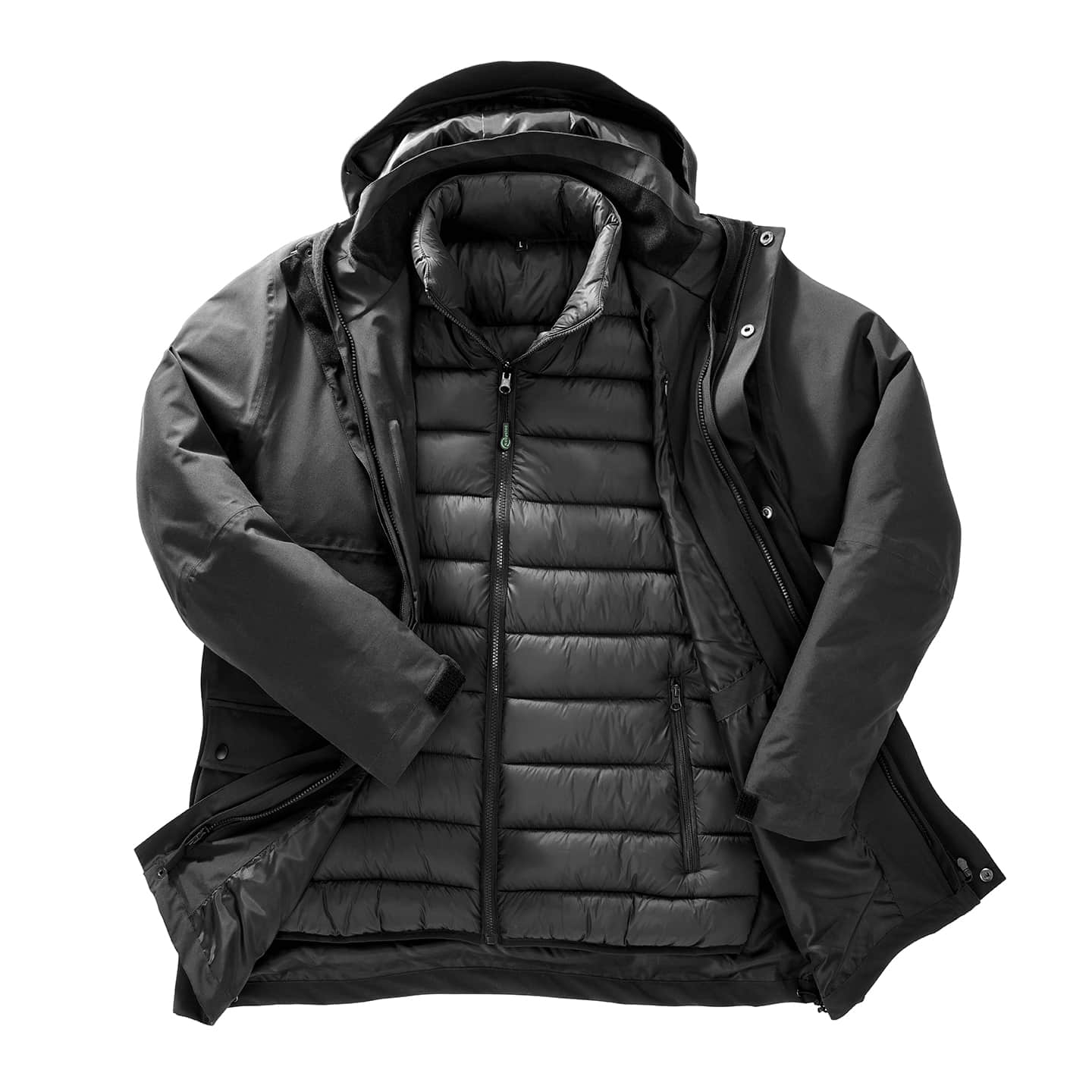 Recycled 3-In-1 Padded Ripstop Jacket
