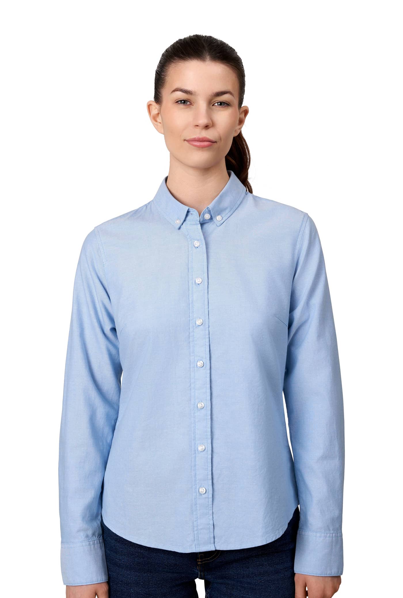 Seven Seas moderne Oxford Damen Bluse