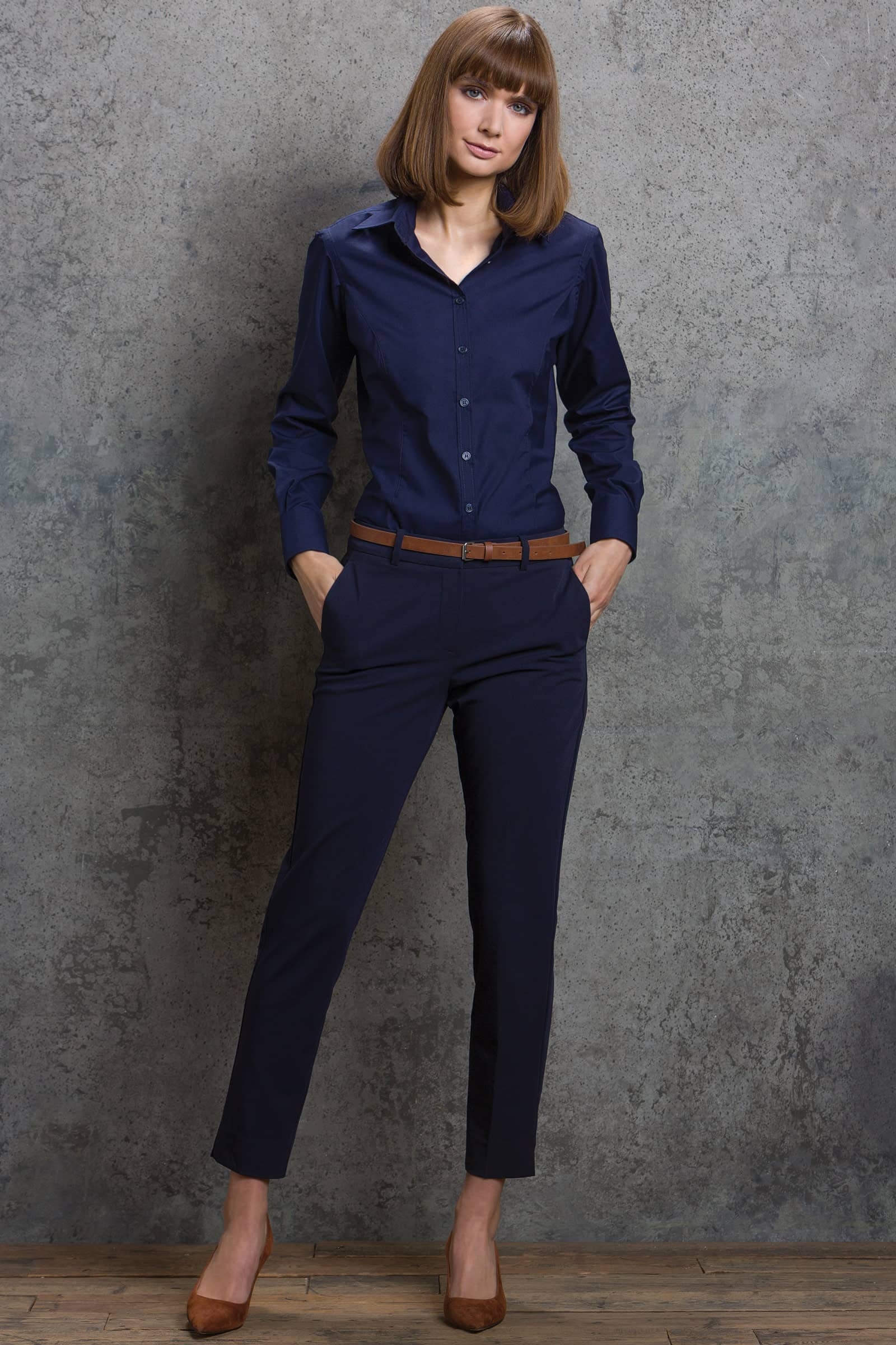 Women´s Tailored Fit Business Shirt Long Sleeve