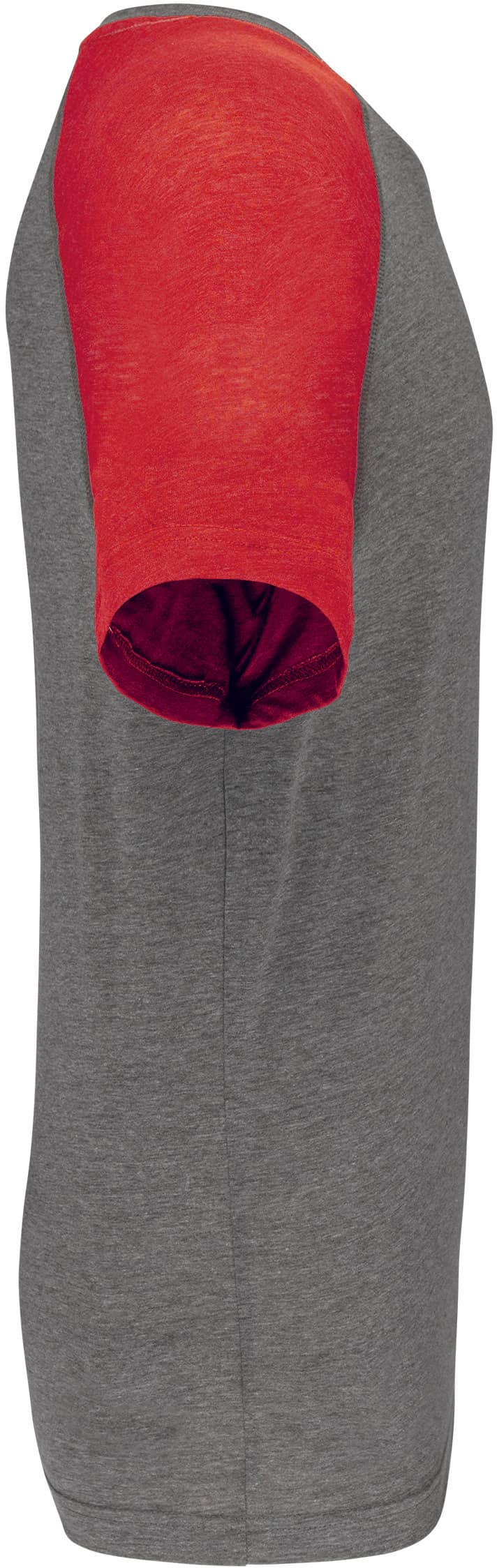 Zweifarbiges Triblend Sport-T-Shirt mit kurzen Ärmeln für Erwachsene