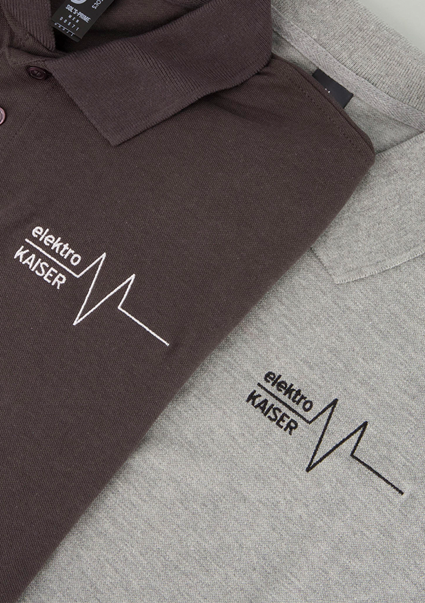 Referenz Poloshirt Stick Elektro Kaiser