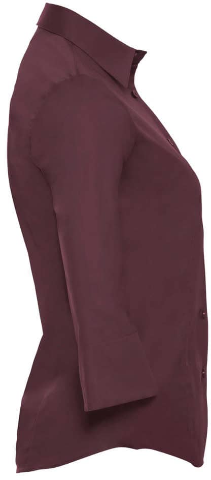 Ladies' Long Sleeve Classic Pure Cotton Poplin Shirt