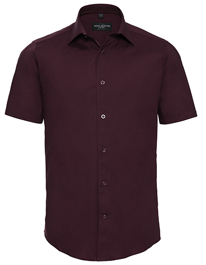 Men's Short Sleeve Fitted Stretch Shirt