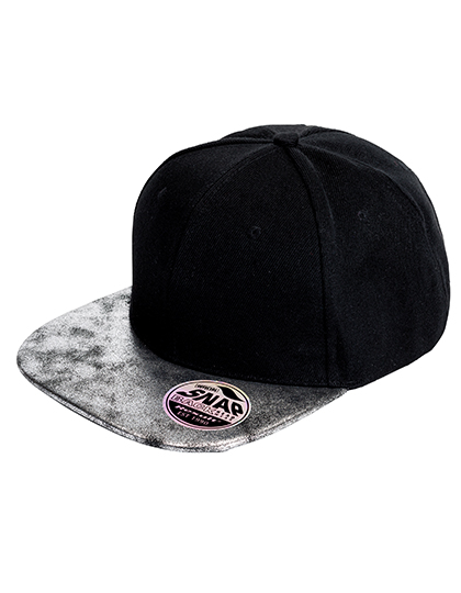 Bronx Flat Glitter Peak Snapback Cap