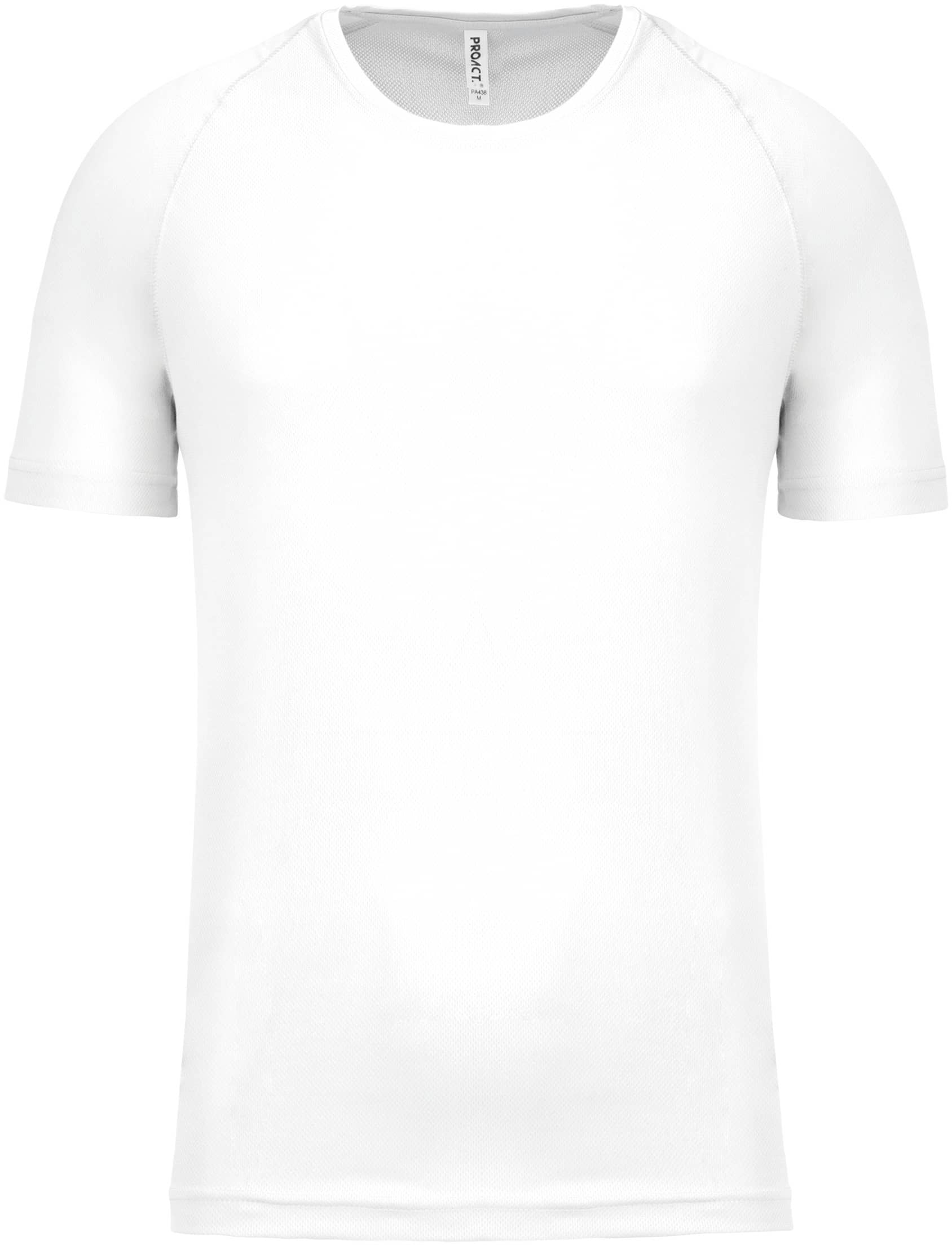 Kinder Basic Sport Funktionsshirt Kurzarm - White