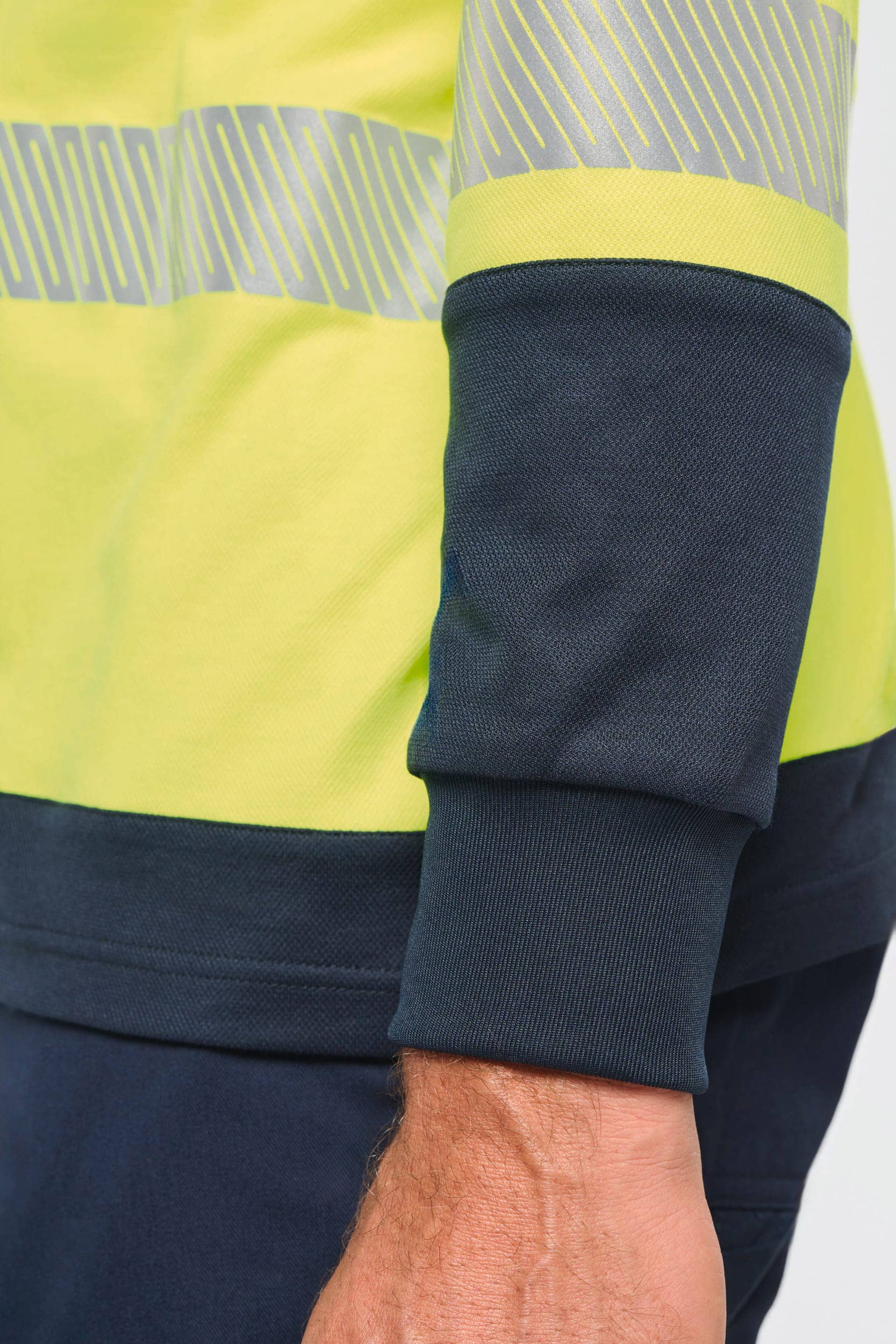 Recyceltes Sicherheits-T-Shirt mit langen Ärmeln