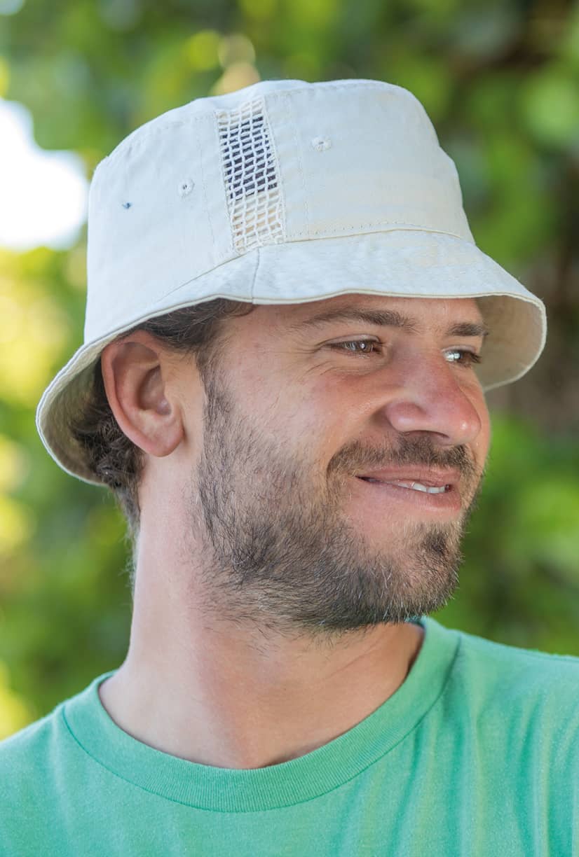 Deluxe Washed Cotton Bucket Hat With Side Mesh Panels