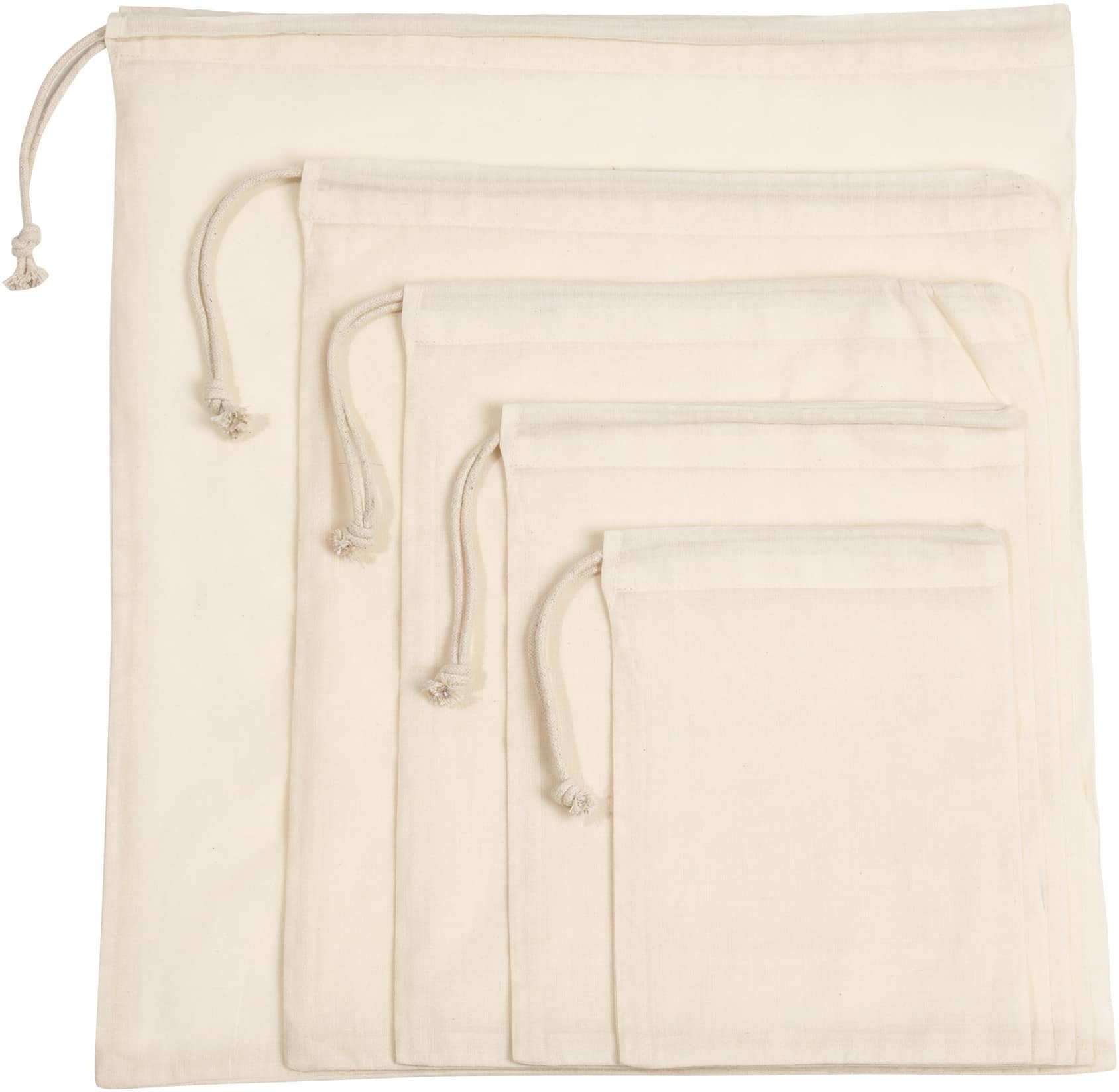 Tasche mit Kordelzug aus Bio-Baumwolle Large
