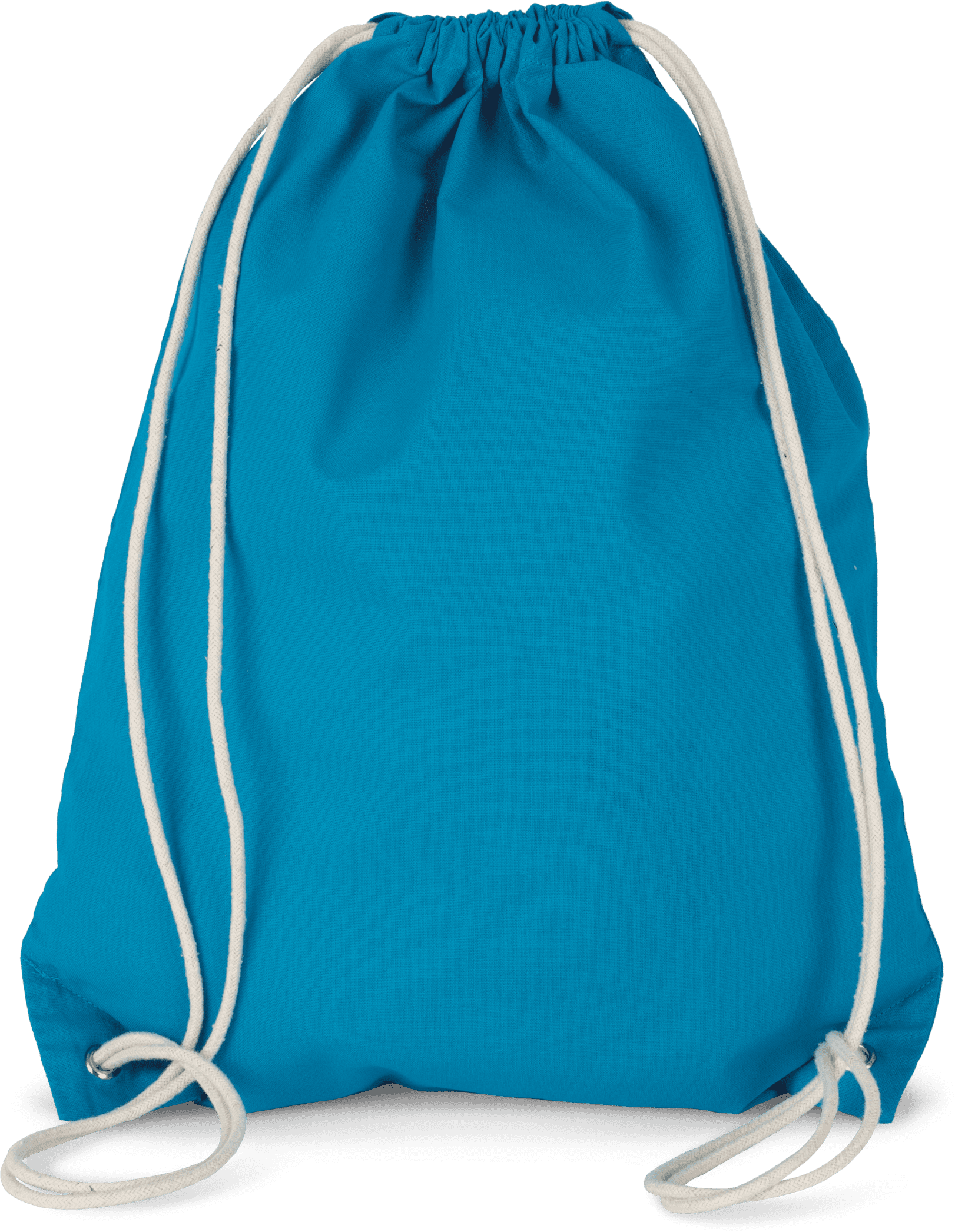 Baumwoll-Rucksack mit weißer Kordel