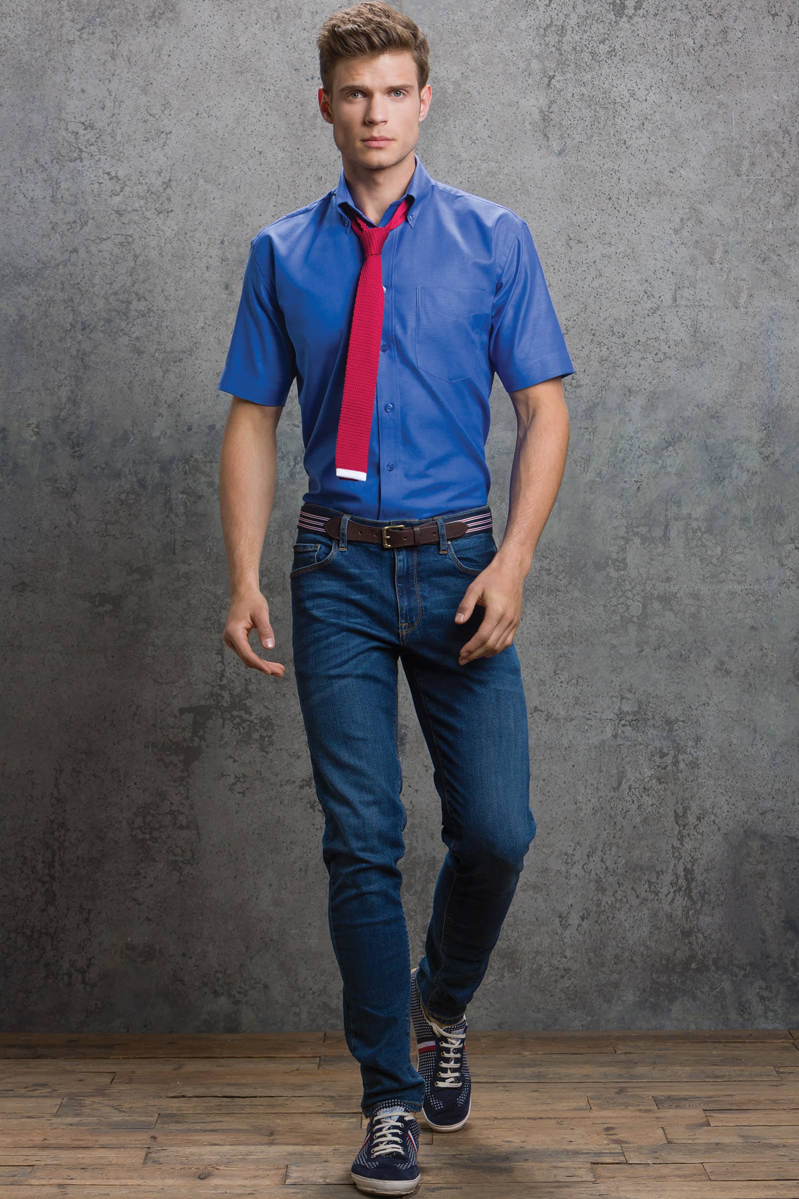 Men´s Classic Fit Workwear Oxford Shirt Short Sleeve