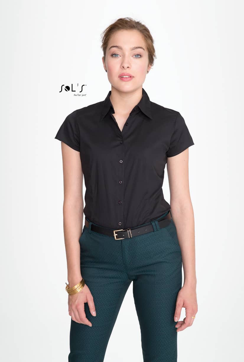 Women´s Stretch-Blouse Excess Short Sleeve