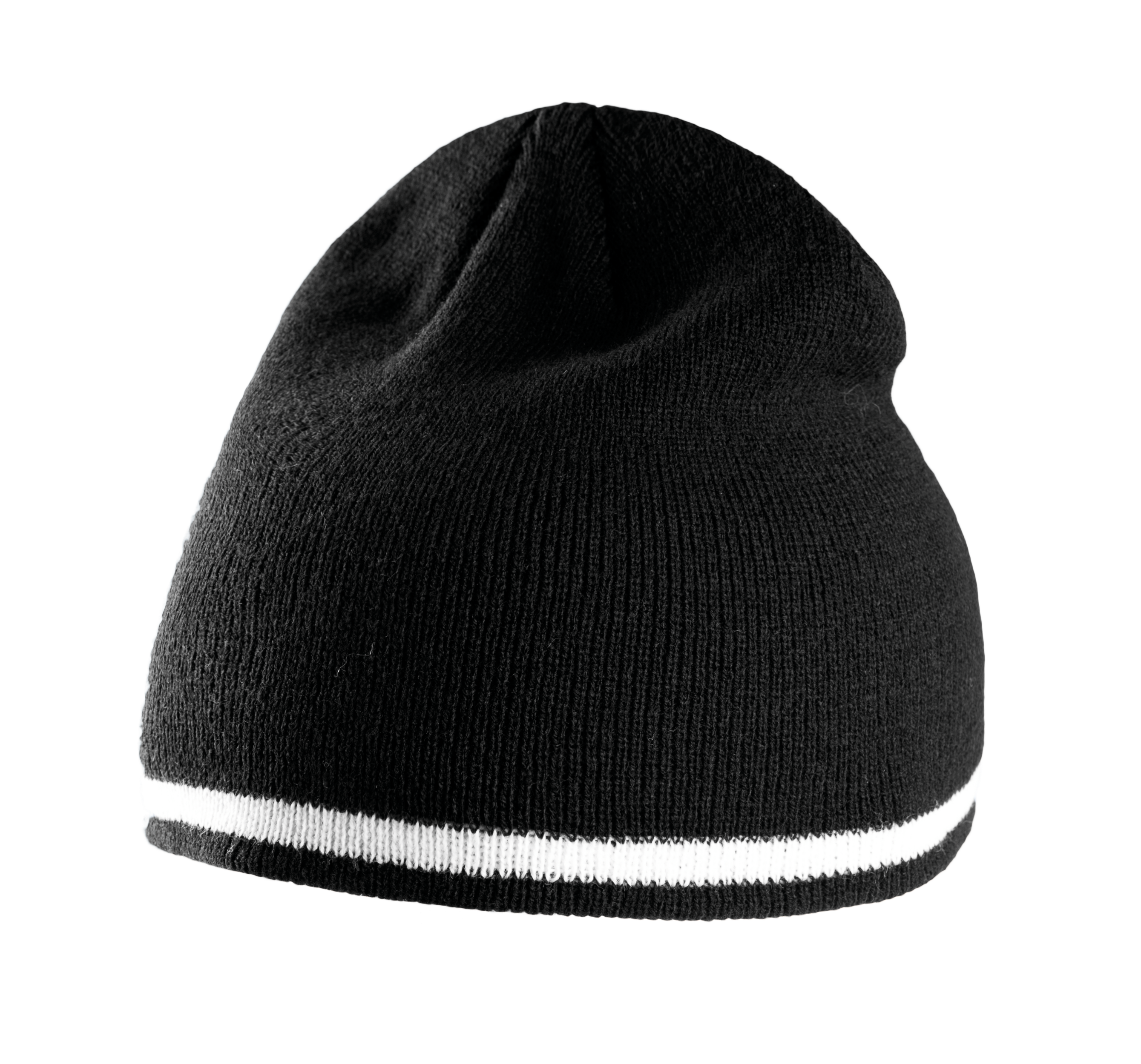 Beanie Mütze mit Kontrastrand