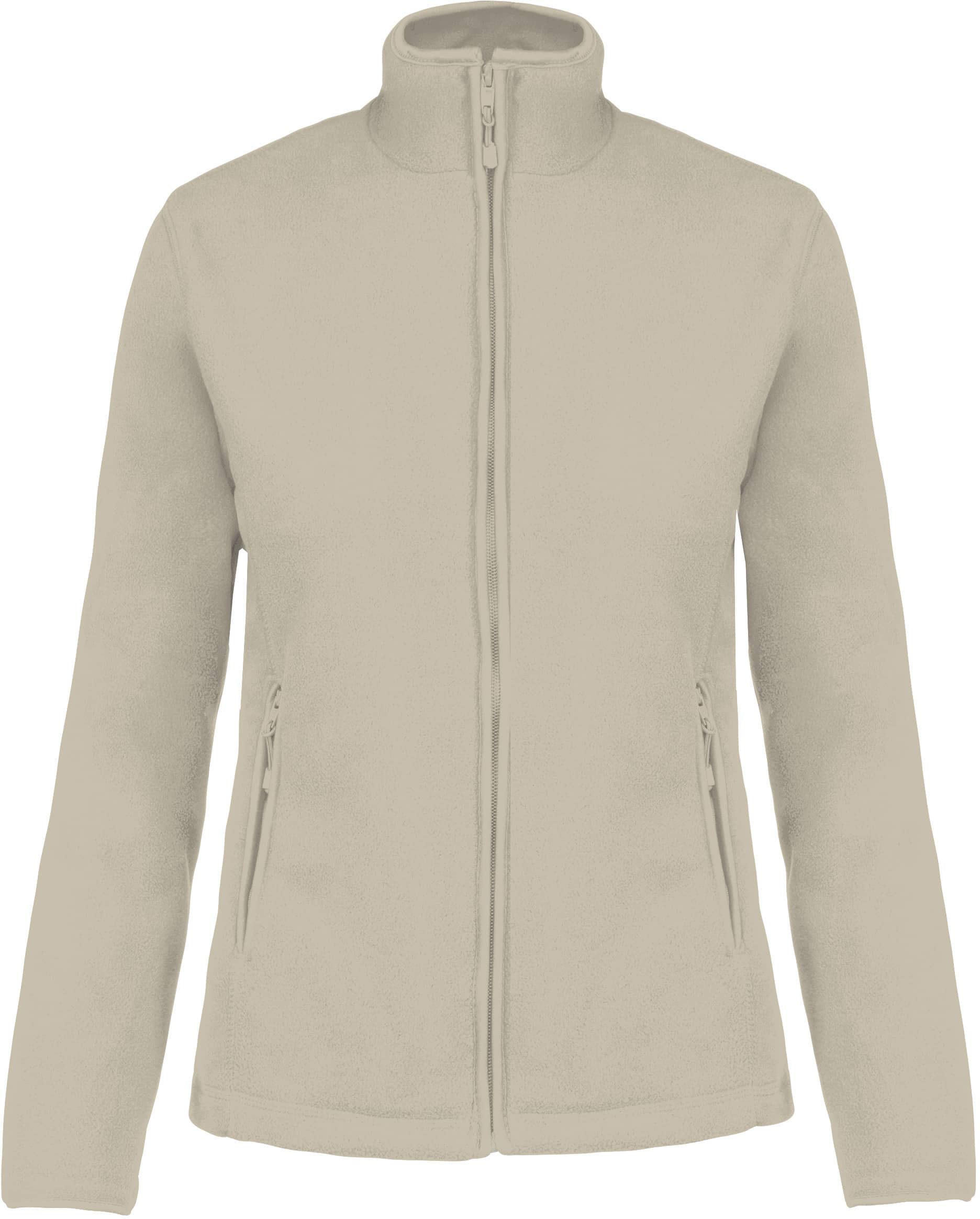 Mikrofleece-Jacke mit Reißverschluss für Damen