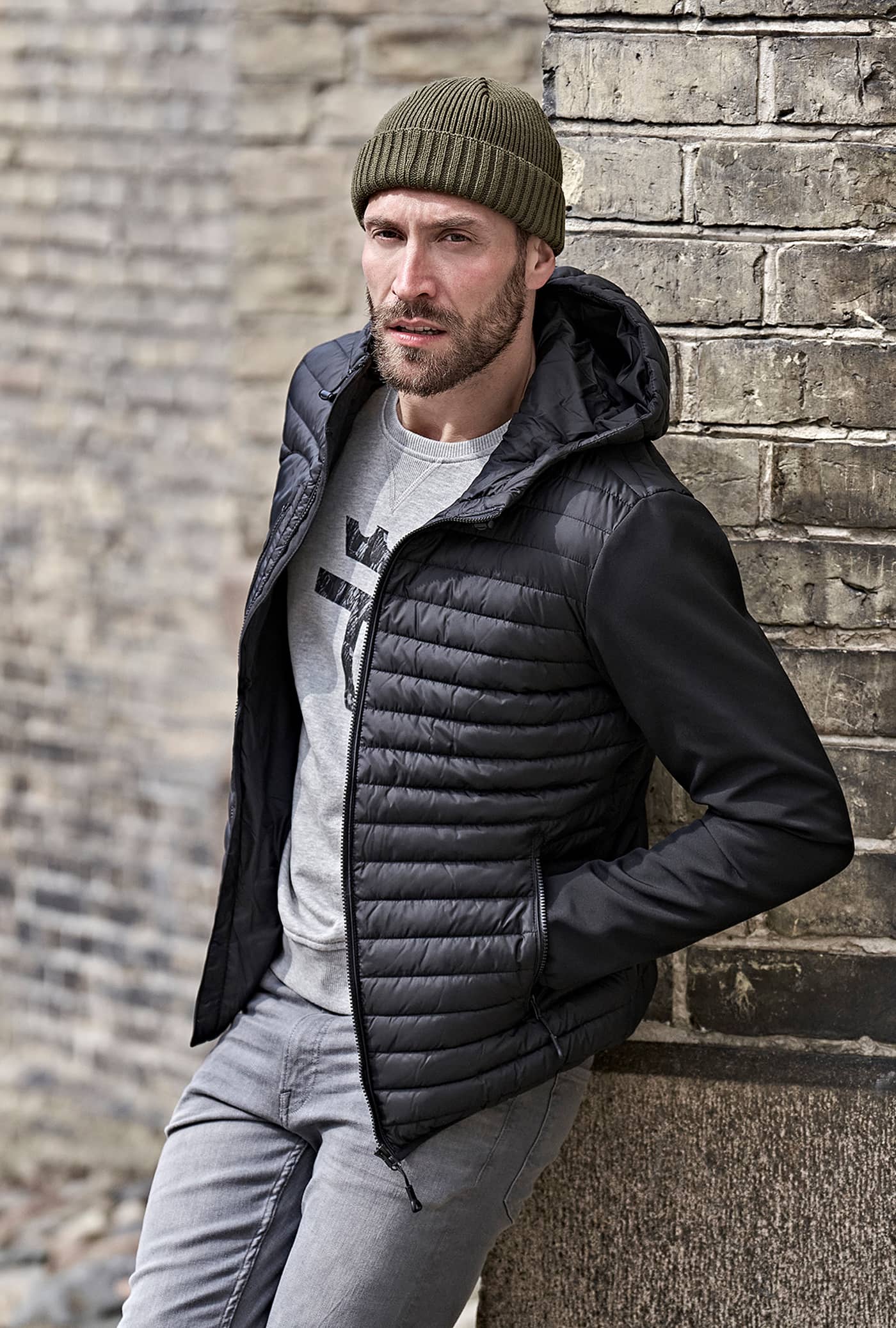 Men´s Hooded Crossover Jacket