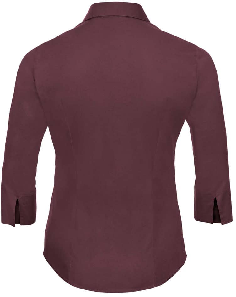 Ladies' Long Sleeve Classic Pure Cotton Poplin Shirt