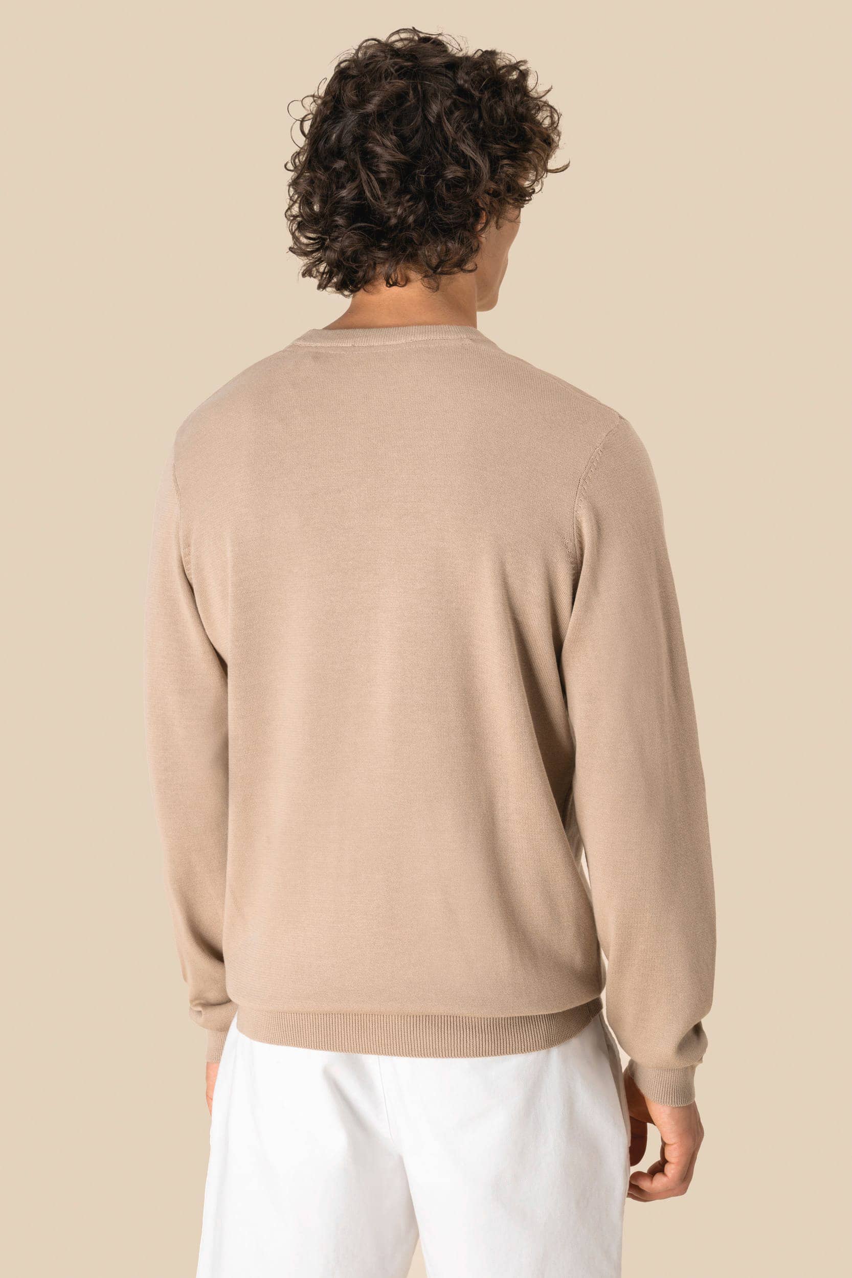 Umweltfreundlicher Herrenpullover mit Rundhalsausschnitt
