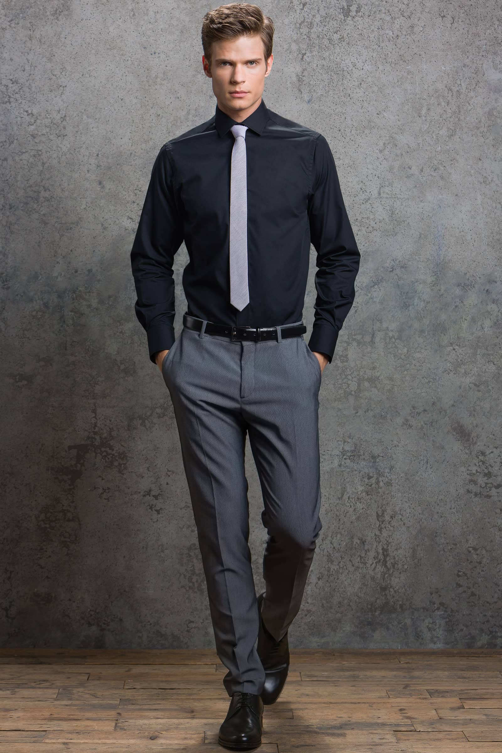 Men´s Tailored Fit Business Poplin Shirt Long Sleeve