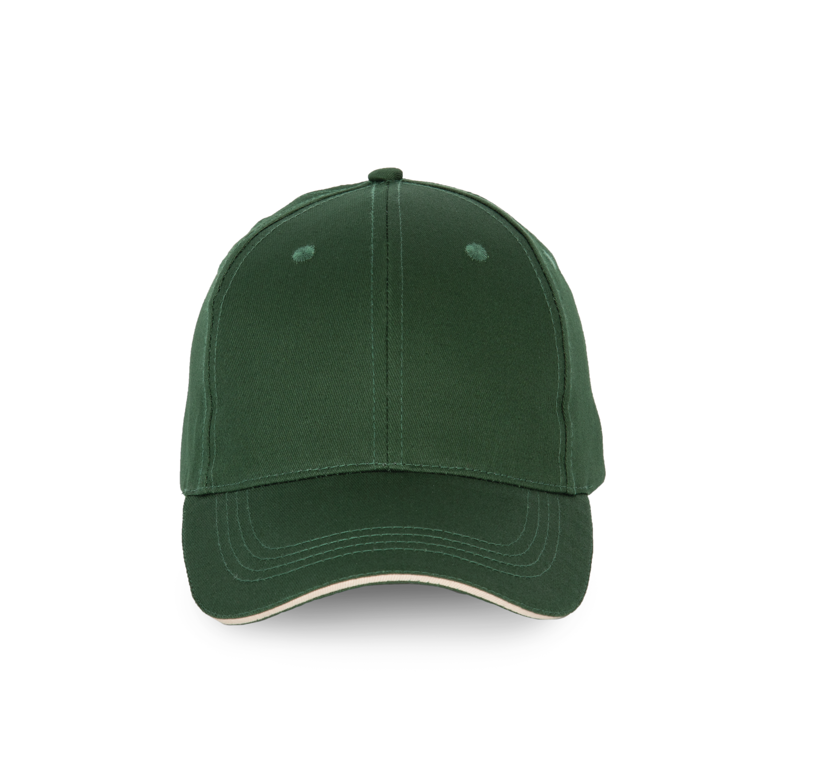 6-Panel-Kappe mit Kontrast-Sandwichschirm