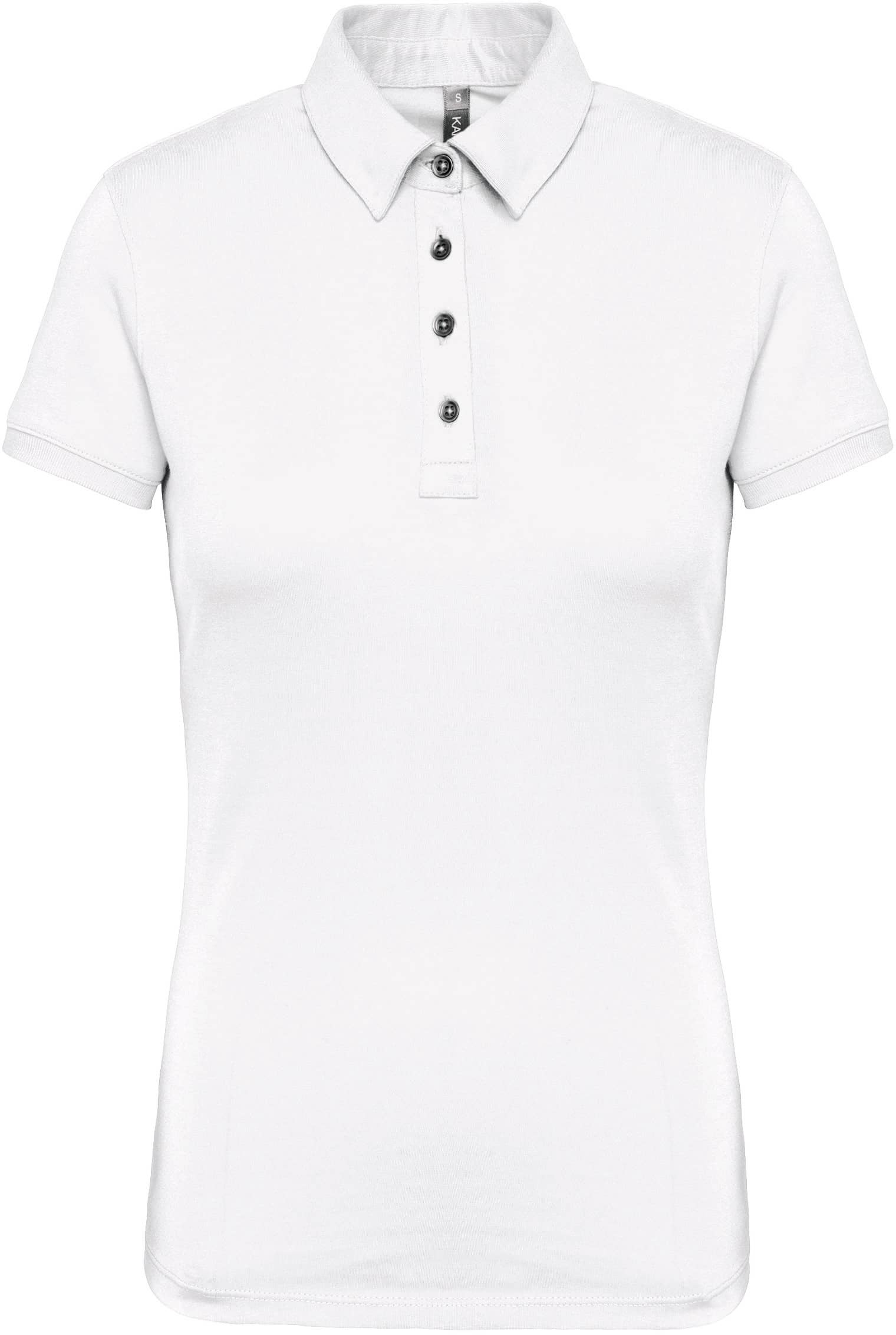 Jersey-Kurzarm-Polohemd für Damen