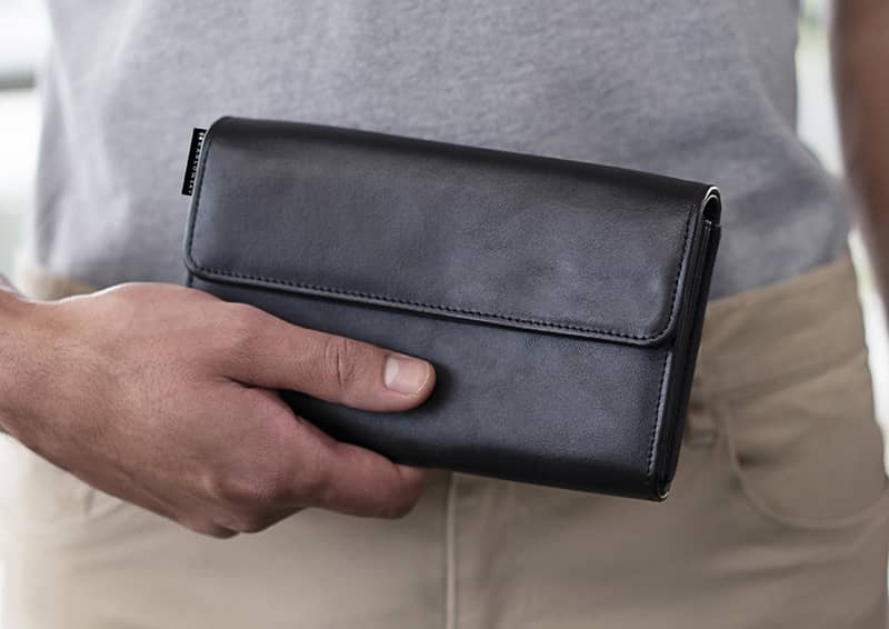 Kellnerbörse mit Druckknopf