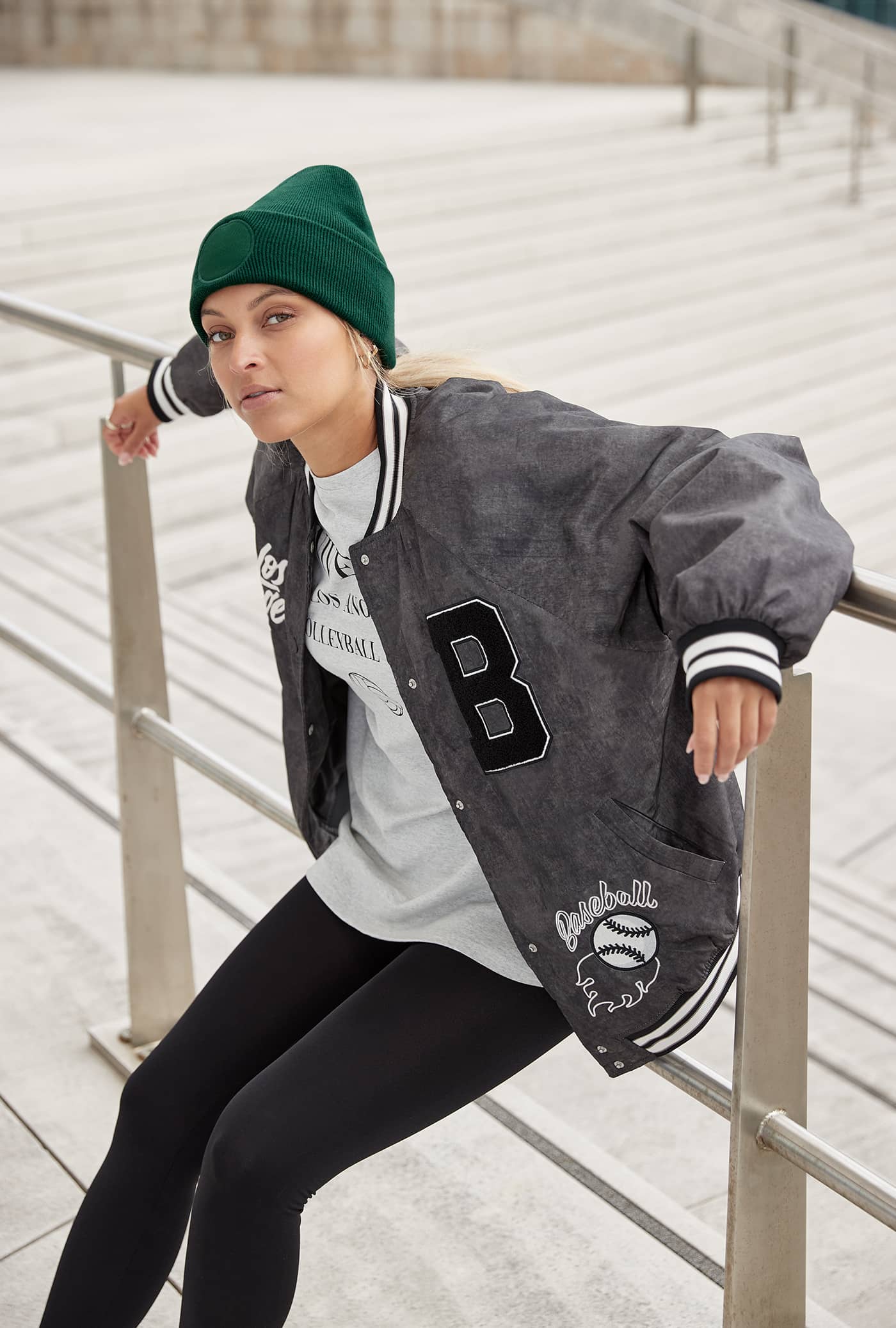 Circular Patch Beanie