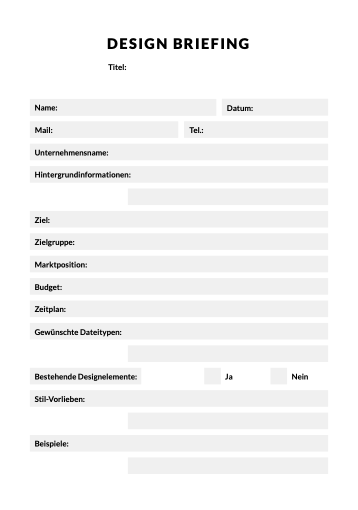 Design-Briefing Template 1