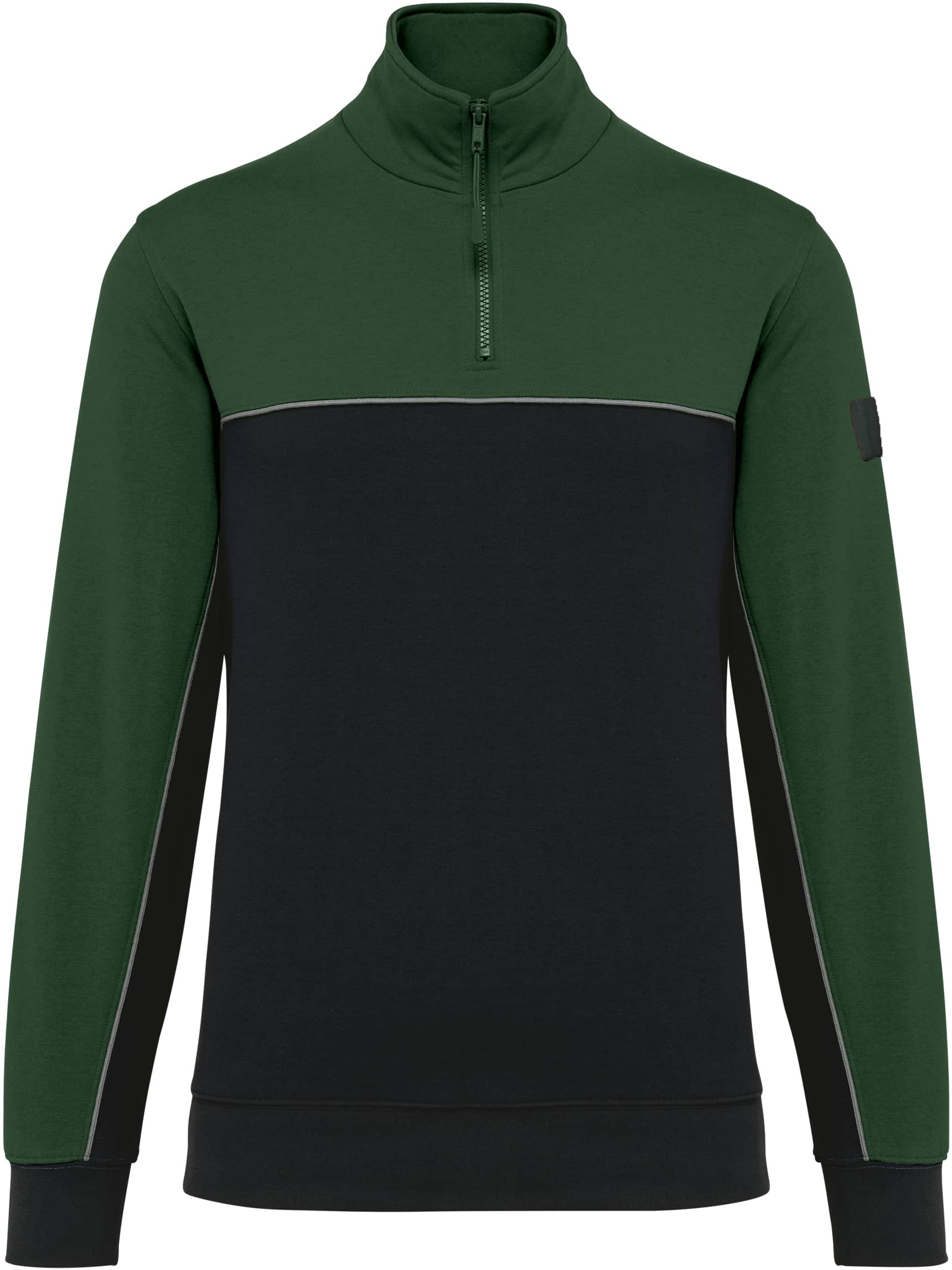 Umweltfreundliches Unisex-Sweatshirt mit Reißverschlusskragen