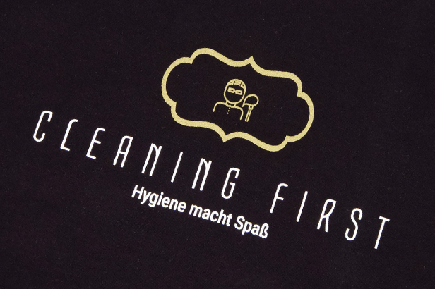 Cleaning First T-Shirt Siebdruck