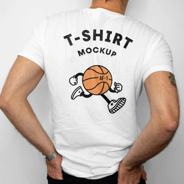 T-Shirt Rückenansicht Mockup
