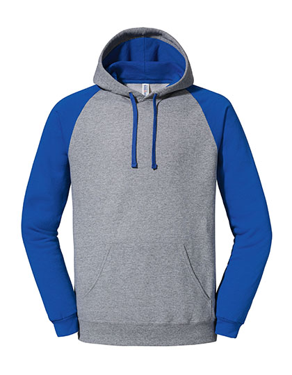 Nublend® Colour-Block Raglan Hooded Sweatshirt