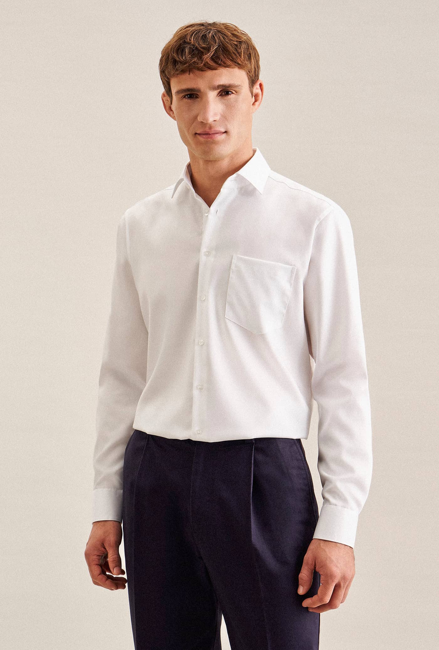 Men´s Shirt Regular Fit Fine Twill Longsleeve
