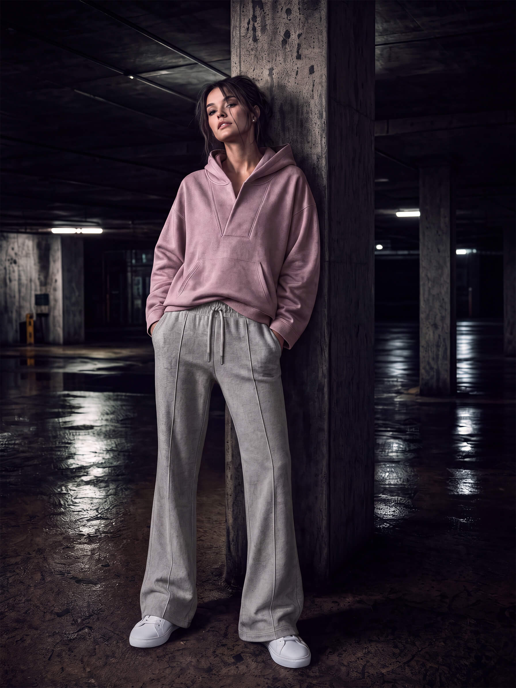 Women's V-Neck Hoodie