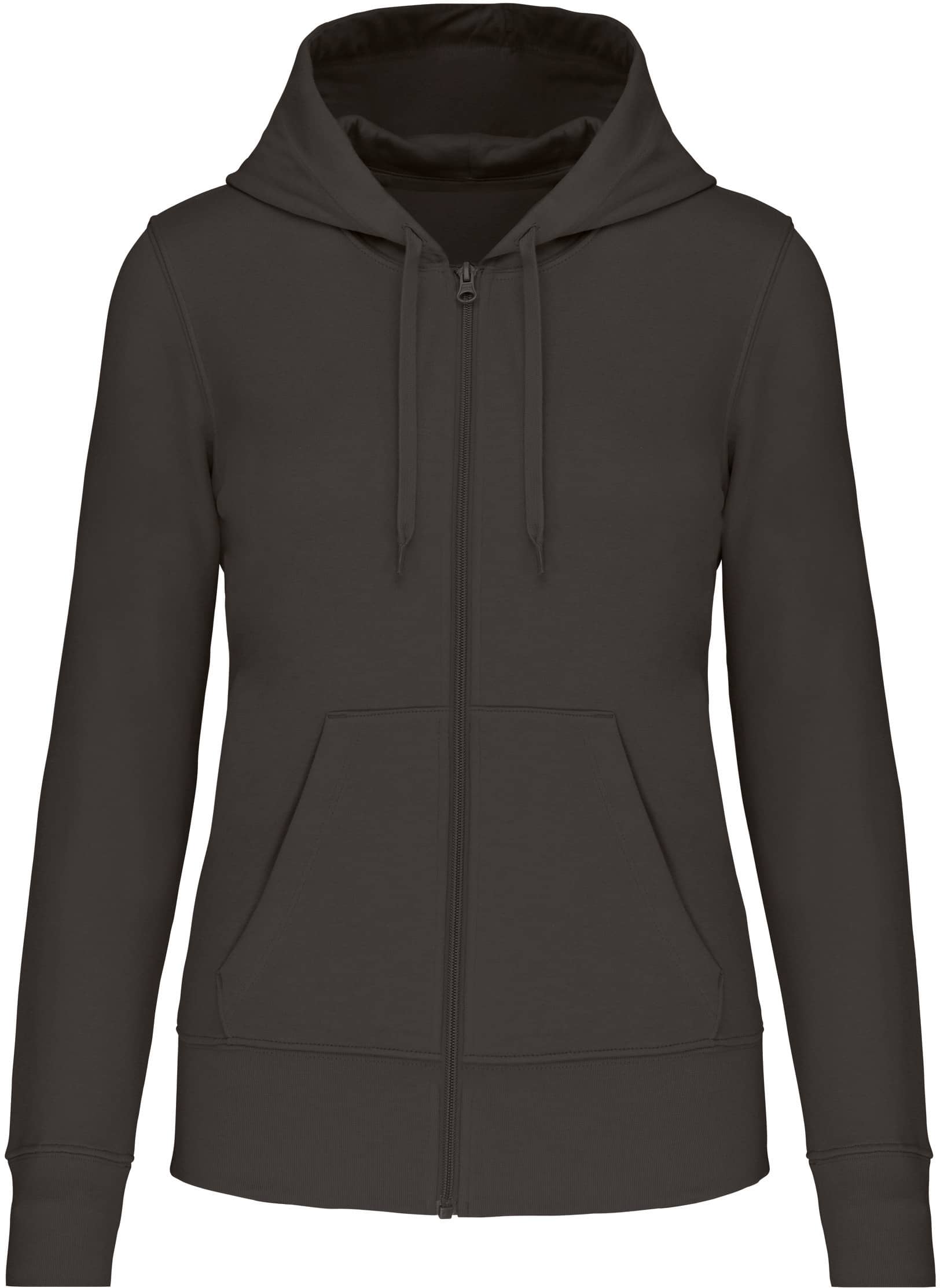 Umweltfreundliches Kapuzensweatshirt mit Reißverschluss Damen