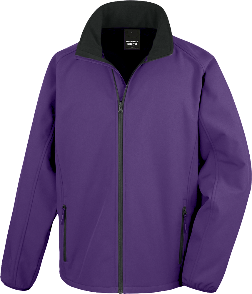 Men's Printable Softshell Jacket with Recycled Fleece Inner
